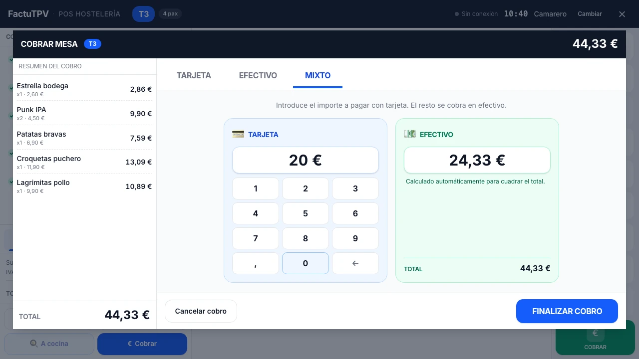 Control de caja para discotecas en FactuTPV