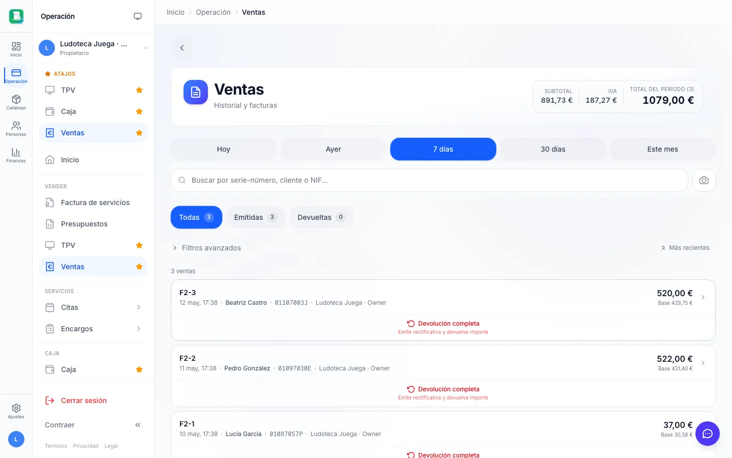 Facturación electrónica para ludotecas en FactuTPV