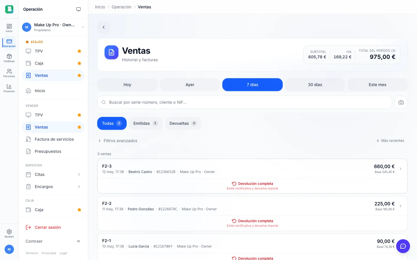 Facturación electrónica para estudios de maquillaje profesional en FactuTPV