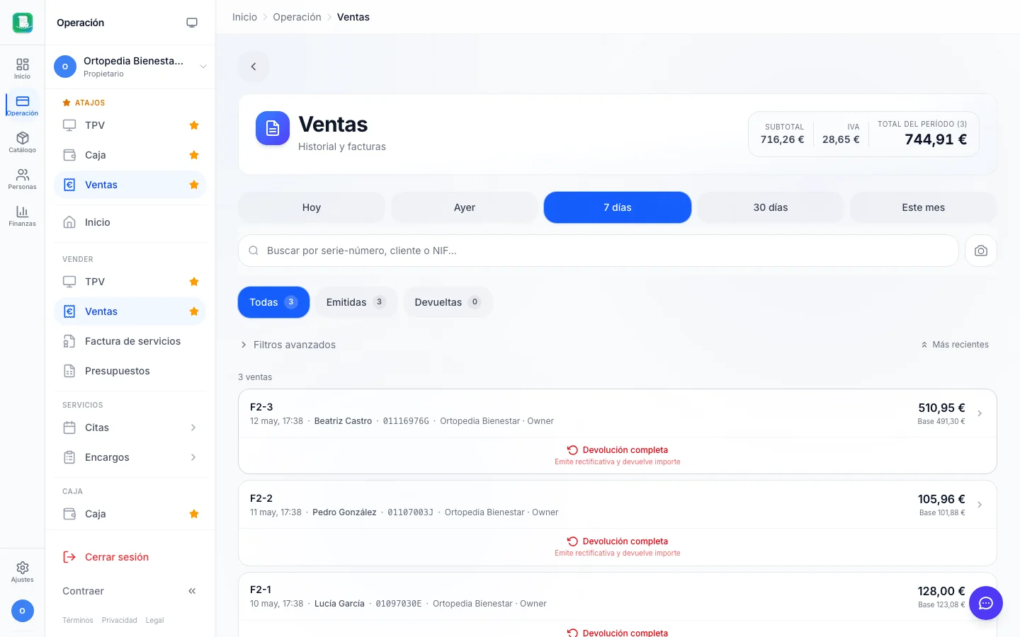 Facturación electrónica para ortopedias en FactuTPV