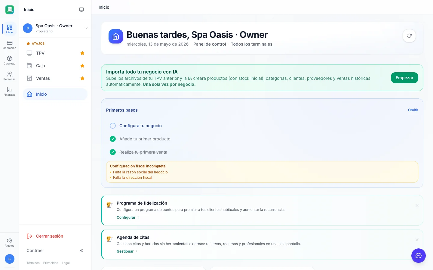 Informes y analítica para spas en FactuTPV